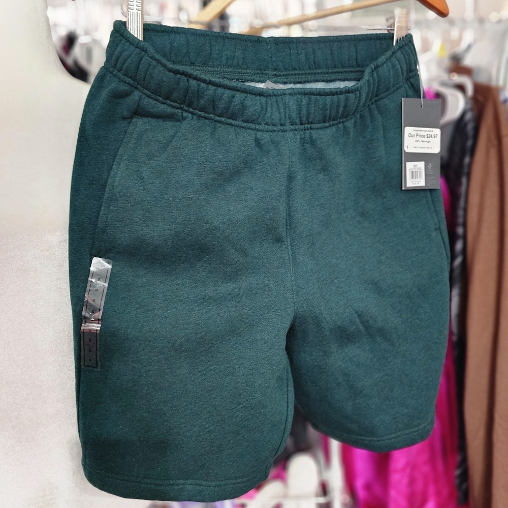 Mens Shorts VRST 8" Fleece Short Mineral Teal Heather New with Tag - Picture 2 of 15
